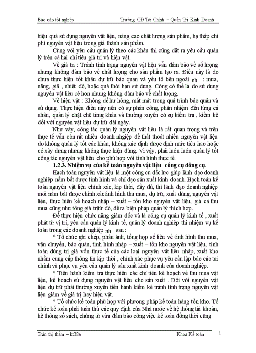 image for page Kế toán Nguyên vật liệu Công cụ dụng cụ Tại Công ty Cổ Phần Xây Lắp Điện Công Nghiệp 1
