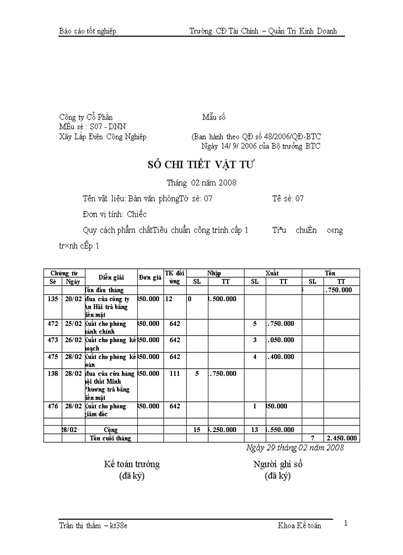 image for page Kế toán Nguyên vật liệu Công cụ dụng cụ Tại Công ty Cổ Phần Xây Lắp Điện Công Nghiệp 1