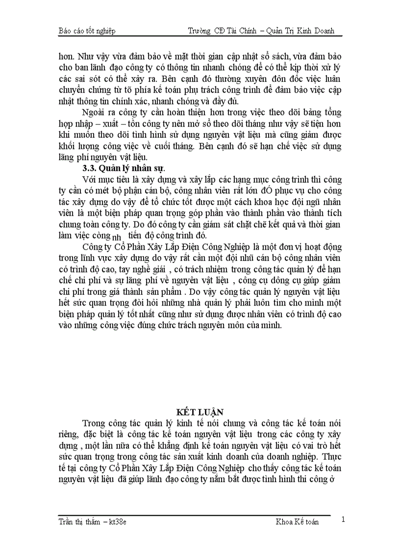 image for page Kế toán Nguyên vật liệu Công cụ dụng cụ Tại Công ty Cổ Phần Xây Lắp Điện Công Nghiệp 1