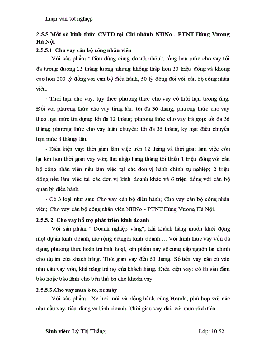 image for page Một số biện pháp mở rộng cho vay tiêu dùng tại Chi nhánh NHNo PTNT Hùng Vương Hà Nội