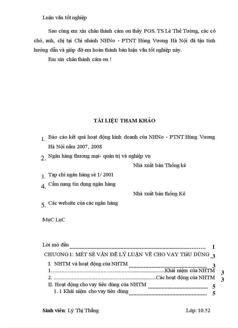 image for page Một số biện pháp mở rộng cho vay tiêu dùng tại Chi nhánh NHNo PTNT Hùng Vương Hà Nội