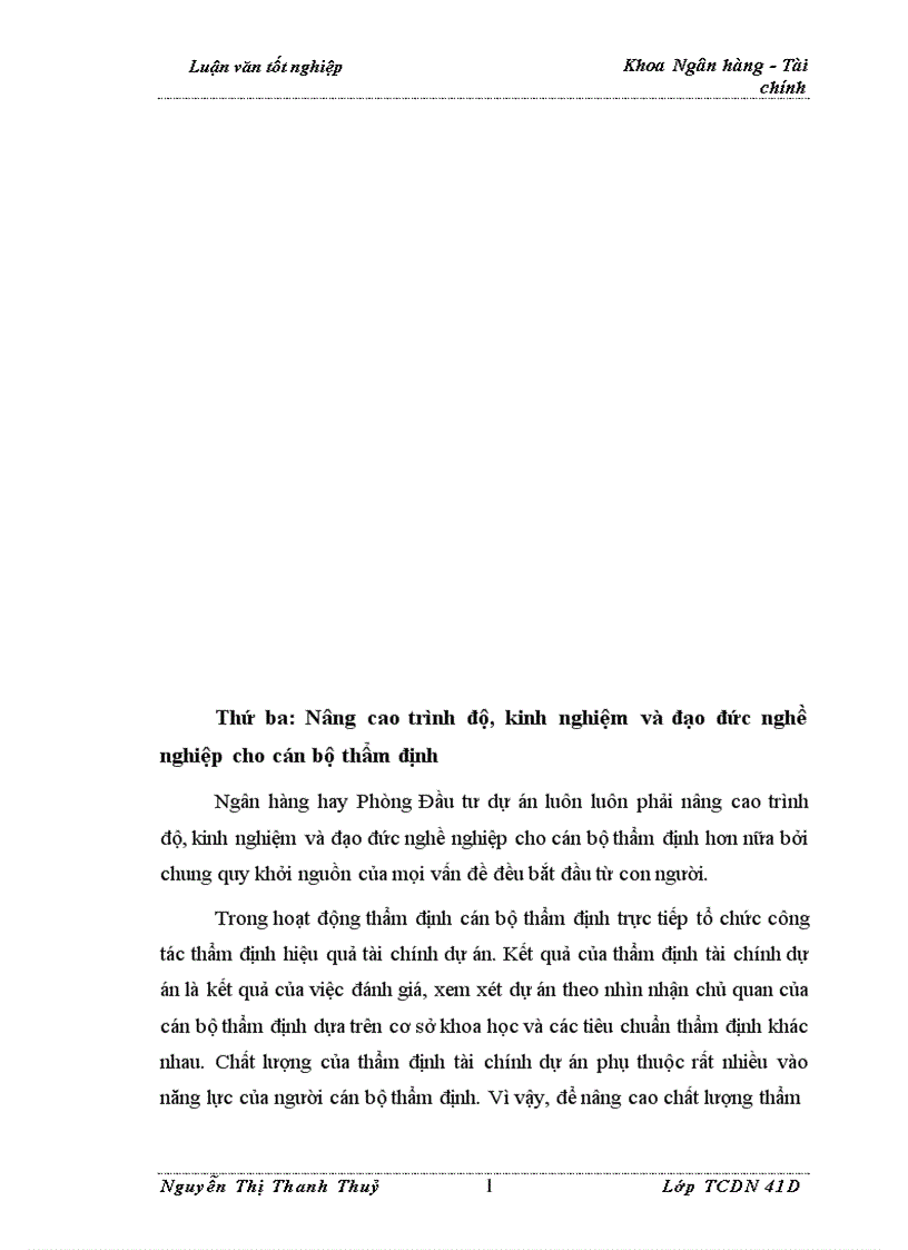 image for page Nâng cao chất lượng thẩm định tài chính dự án trong hoạt động cho vay tại Ngân Hàng Ngoại Thương Việt Nam