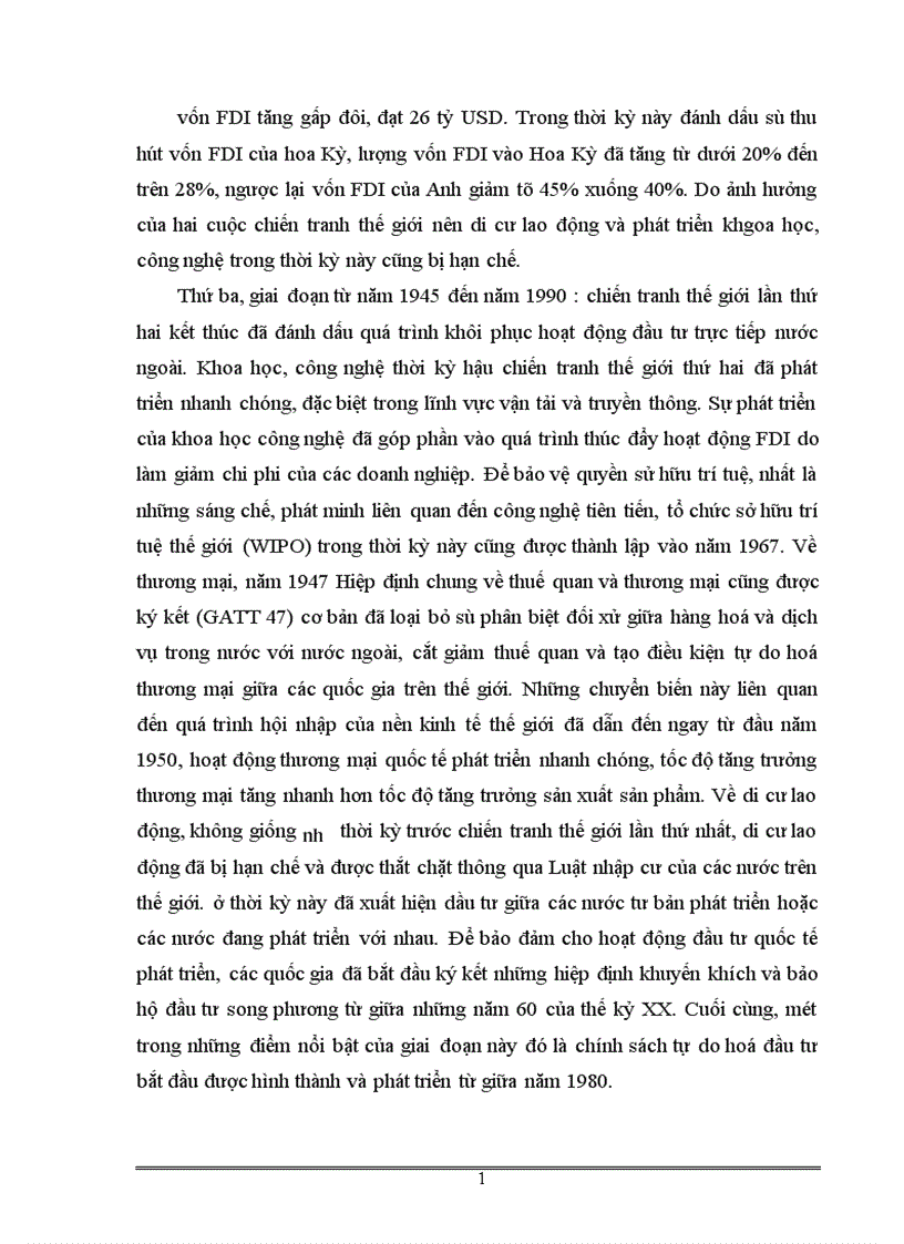 tình hình thu hút vốn đầu tư trực tiếp nước ngoài tại việt nam giai đoạn 2001 2005