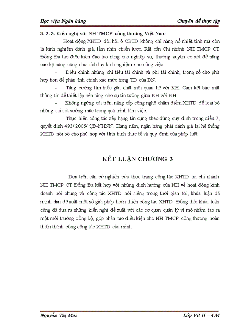 image for page Giải pháp hoàn thiện công tác Xếp hạng tín dụng doanh nghiệp vay vốn tại Chi nhánh Ngân hàng TMCP công thương Đống Đa