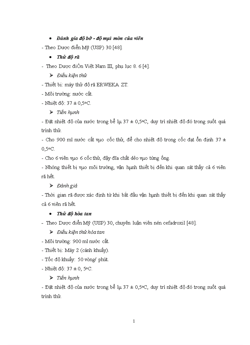 image for page Tối ưu hóa công thức bào chế viên nén cefadroxil giải phóng nhanh