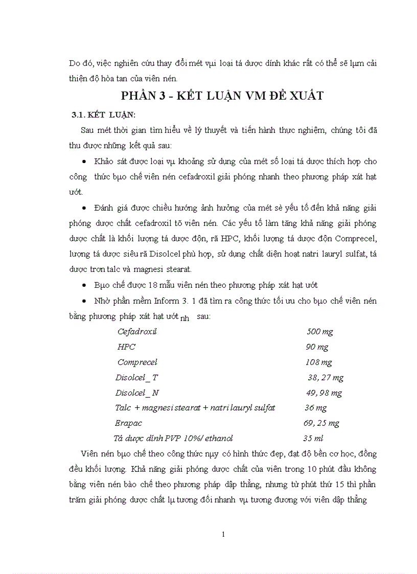 image for page Tối ưu hóa công thức bào chế viên nén cefadroxil giải phóng nhanh