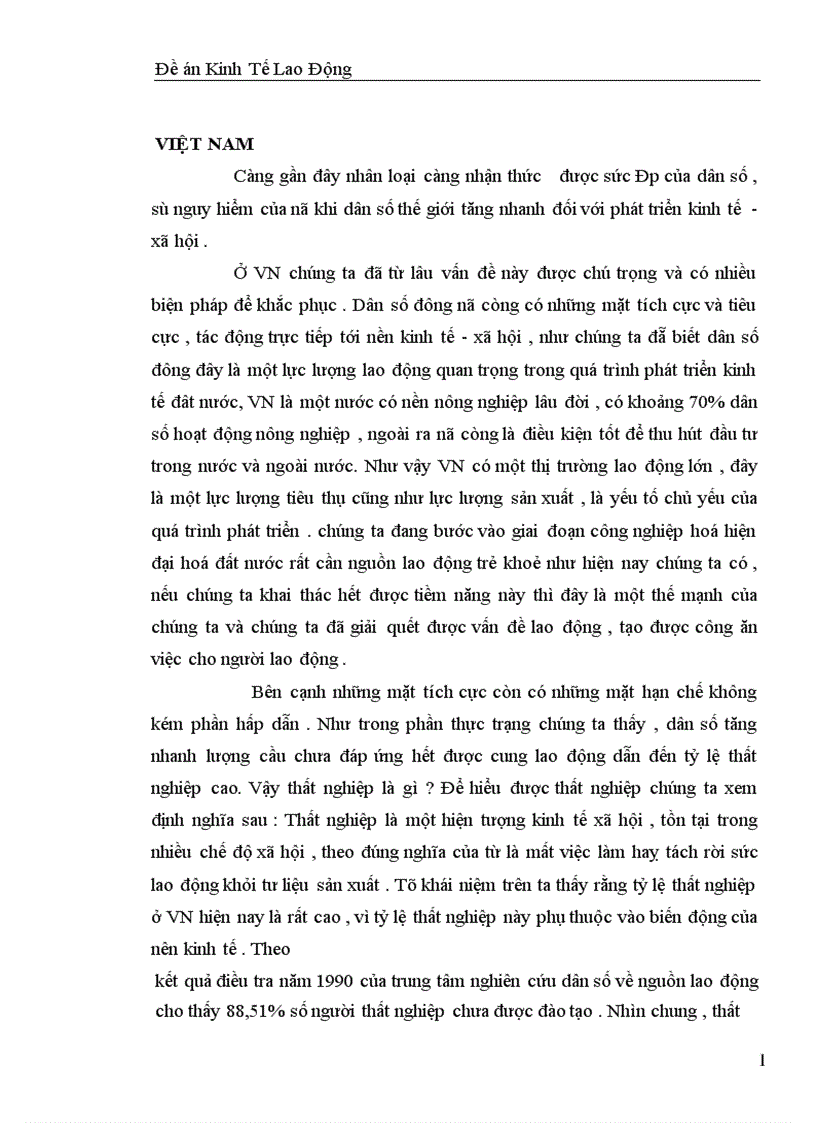 image for page Dân số Và Sự Tác Động của nó tới thị trường lao động Việt Nam