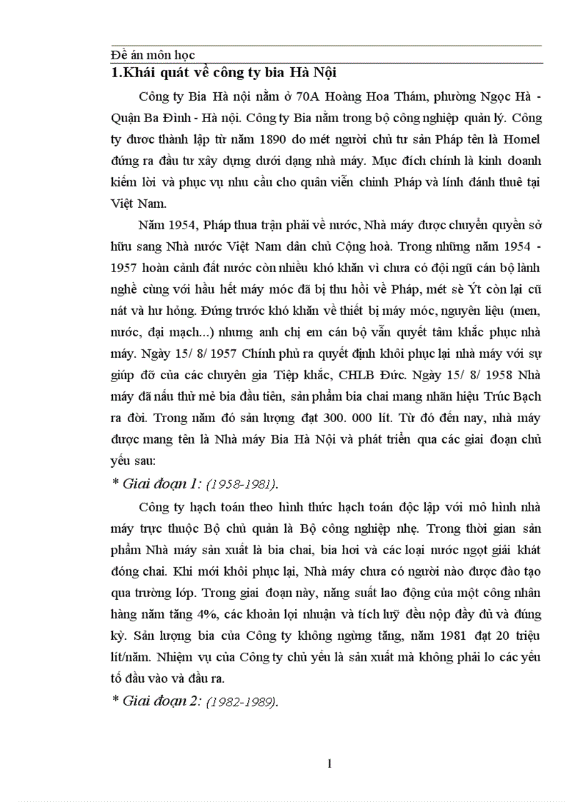 image for page Thực trạng về cạnh tranh trên thị trường BIA tại Miền Bắc và một số giải pháp trong cạnh tranh của công ty Bia Hà Nội 1