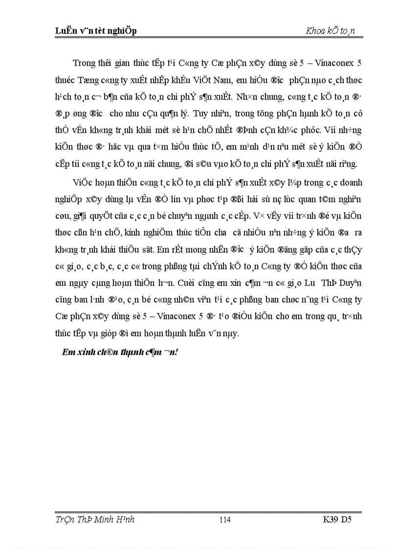 image for page Hoàn thiện phương pháp kế toán chi phí xây lắp tại Công ty Cổ phần xây dựng số 5 trong điều kiện vận dụng hệ thống chuẩn mực kế toán Việt Nam 1