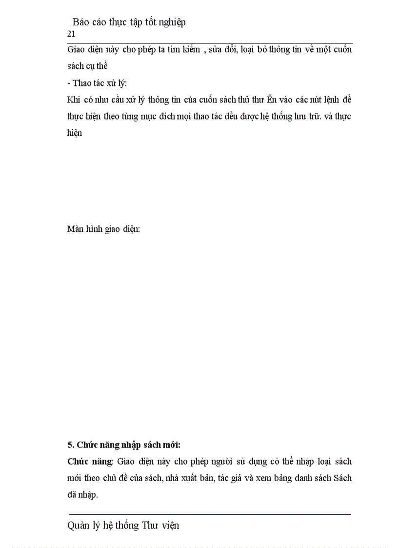 image for page Thiết kế chương trình Quản lý hệ thống Thư viện