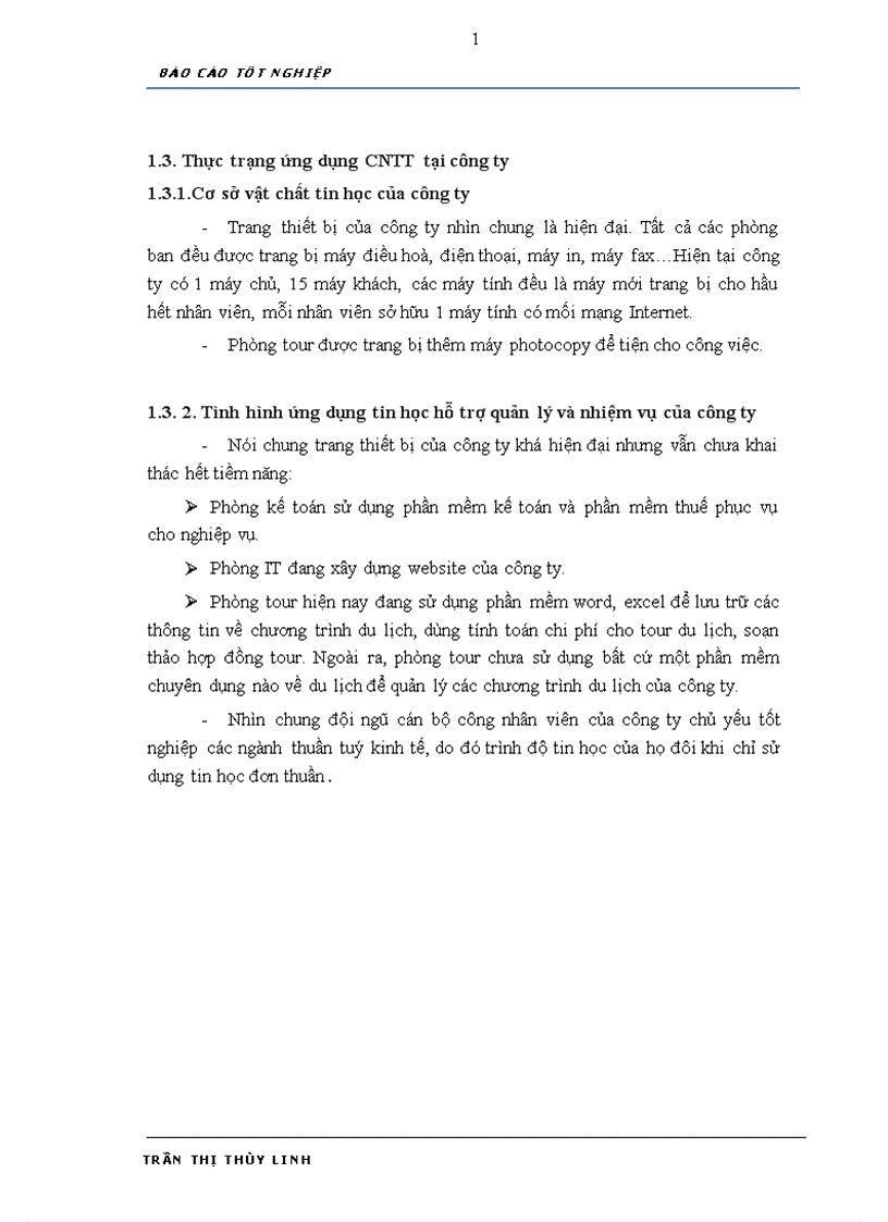 image for page Phân tích thiết kế và xây dựng phần mềm Quản lý chương trình du lịch cho công ty Đầu tư Vận tải Du lịch Hoàng Việt
