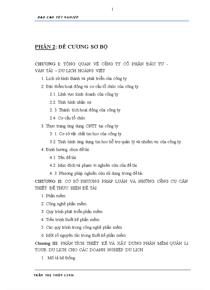 image for page Phân tích thiết kế và xây dựng phần mềm Quản lý chương trình du lịch cho công ty Đầu tư Vận tải Du lịch Hoàng Việt