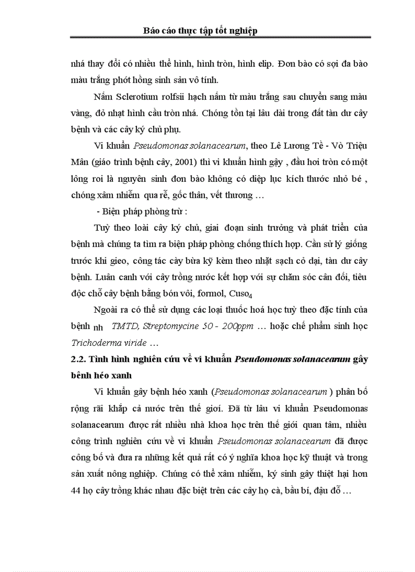 image for page Điều tra tình hình phát sinh phát triển và mức độ gây hại của bệnh héo rũ trên cây cà chua khoai tây vụ Đông Xuân vùng Đông Anh Hà Nội 1