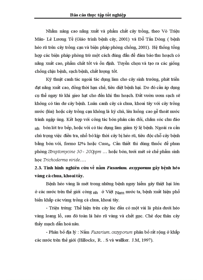 image for page Điều tra tình hình phát sinh phát triển và mức độ gây hại của bệnh héo rũ trên cây cà chua khoai tây vụ Đông Xuân vùng Đông Anh Hà Nội 1