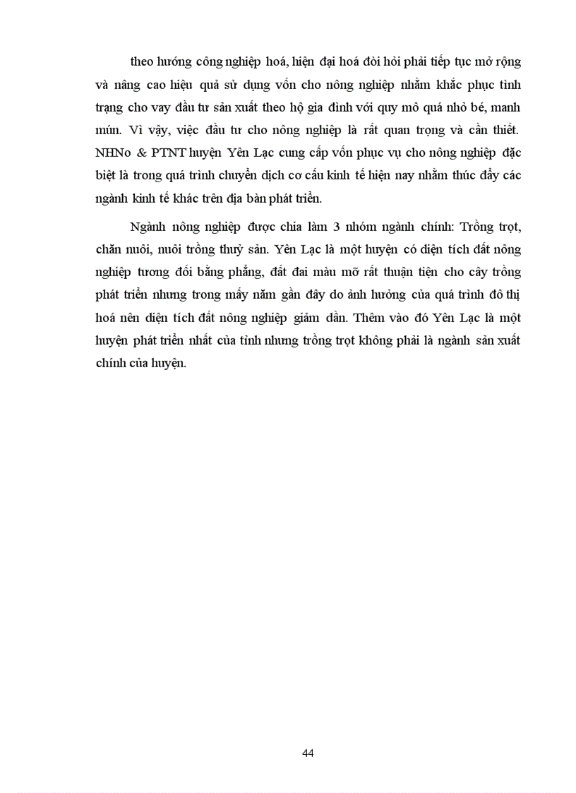 image for page Một số giải pháp nhằm nâng cao hiệu quả huy động vốn và cho vay vốn phục vụ phát triển nông nghiệp nông thôn tại chi nhánh NHNo PTNT huyện Yên Lạc tỉnh Vĩnh Phúc