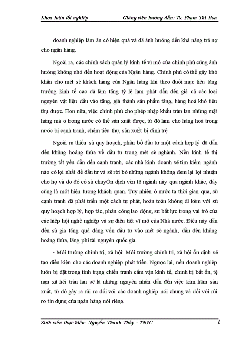 image for page Một số giải pháp phòng ngừa và hạn chế rủi ro tín dụng tại Chi nhánh Ngân hàng nông nghiệp và phát triển nông thôn Láng Hạ 1