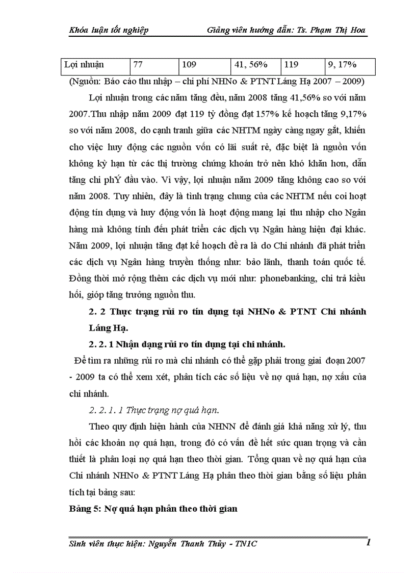 image for page Một số giải pháp phòng ngừa và hạn chế rủi ro tín dụng tại Chi nhánh Ngân hàng nông nghiệp và phát triển nông thôn Láng Hạ 1