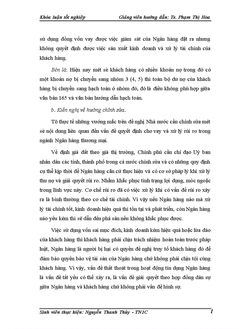 image for page Một số giải pháp phòng ngừa và hạn chế rủi ro tín dụng tại Chi nhánh Ngân hàng nông nghiệp và phát triển nông thôn Láng Hạ 1