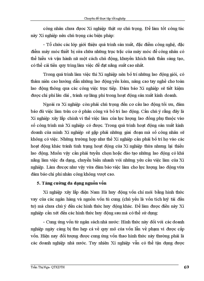 image for page Một số biện pháp nâng cao hiệu quả sử dụng vốn sản xuất kinh doanh ở xí nghiệp xây lắp điện Nam Hà