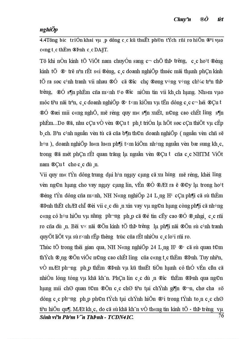 image for page Thực trạng thẩm định dự án đầu tư tại Chi nhánh ngân hàng Nông nghiệp và phát triển nông thôn