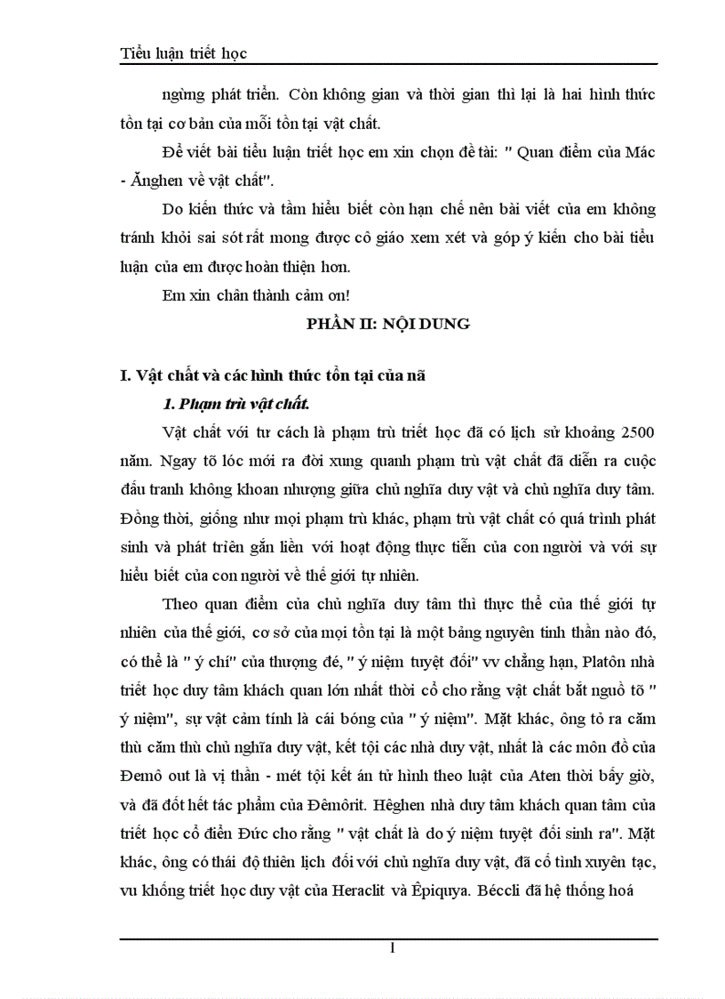 image for page Quan điểm của Mác Ănghen về vật chất 1