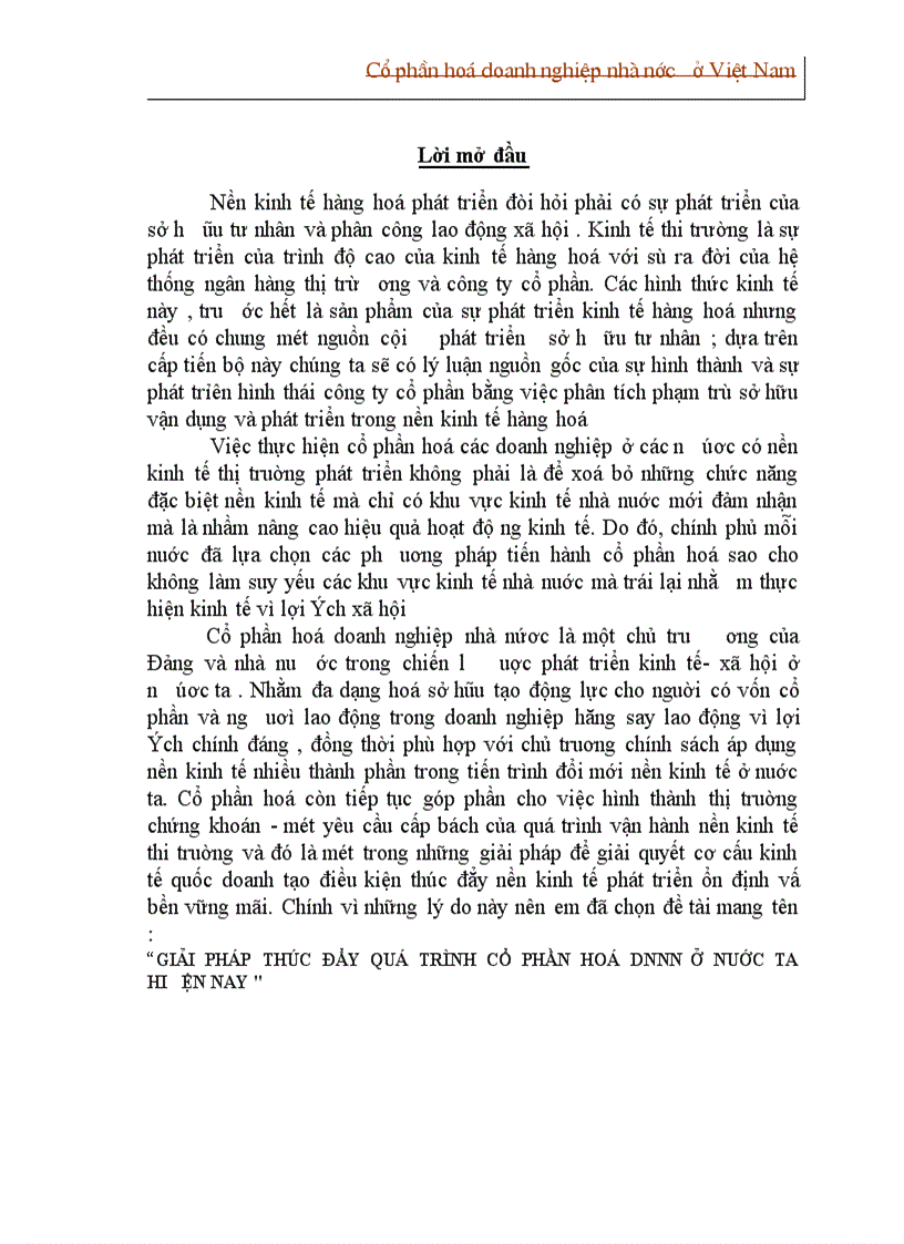 image for page Cổ phần hoá doanh nghiệp nhà nước ở Việt Nam 1