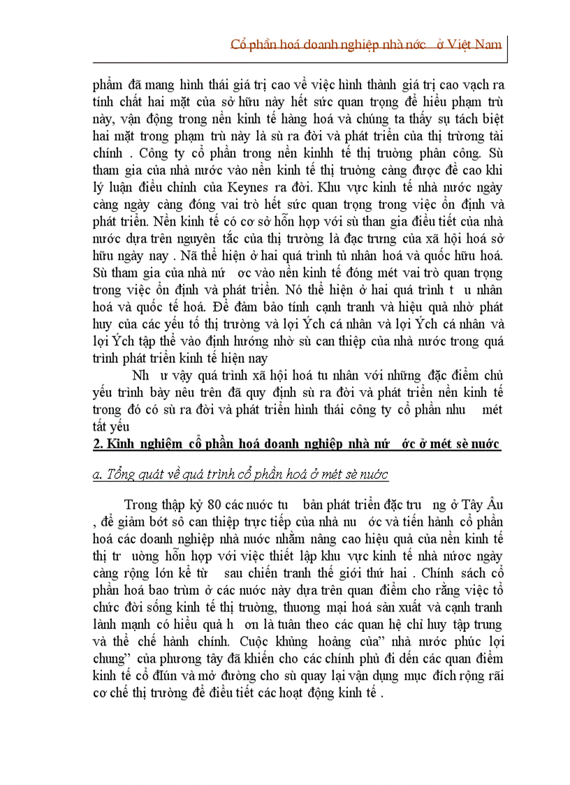 image for page Cổ phần hoá doanh nghiệp nhà nước ở Việt Nam 1