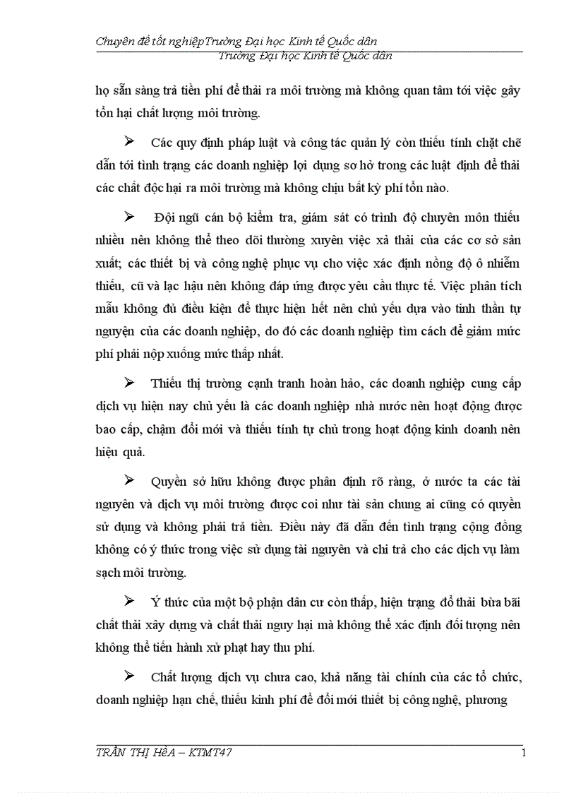 image for page Thực trạng và giải pháp nâng cao hiệu quả áp dụng công cụ kinh tế trong quản lý môi trường trên địa bàn tha