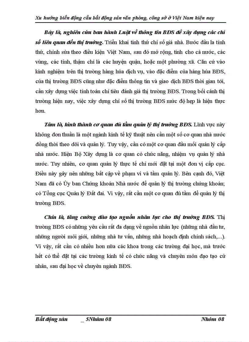 image for page Phân tích xu hướng biến động cầu bất động sản văn phòng công sở ở Việt Nam hiện nay 1