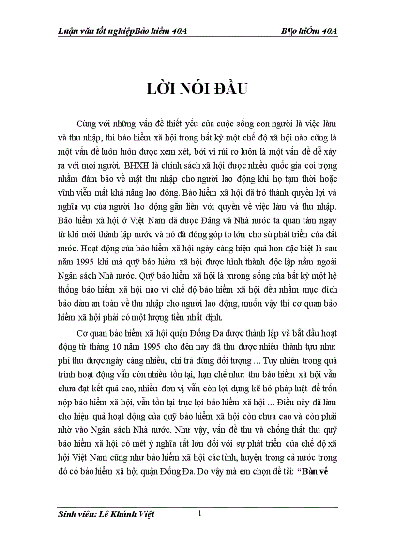 image for page Bàn về việc thu và chống thất thu quỹ bảo hiểm xã hội ở cơ quan Baỏ hiểm xã hội quận Đống đa 1