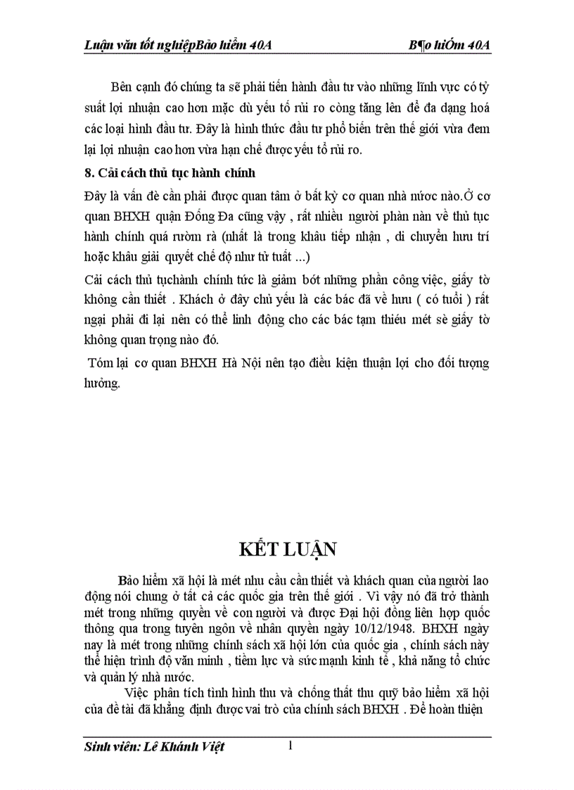 image for page Bàn về việc thu và chống thất thu quỹ bảo hiểm xã hội ở cơ quan Baỏ hiểm xã hội quận Đống đa 1