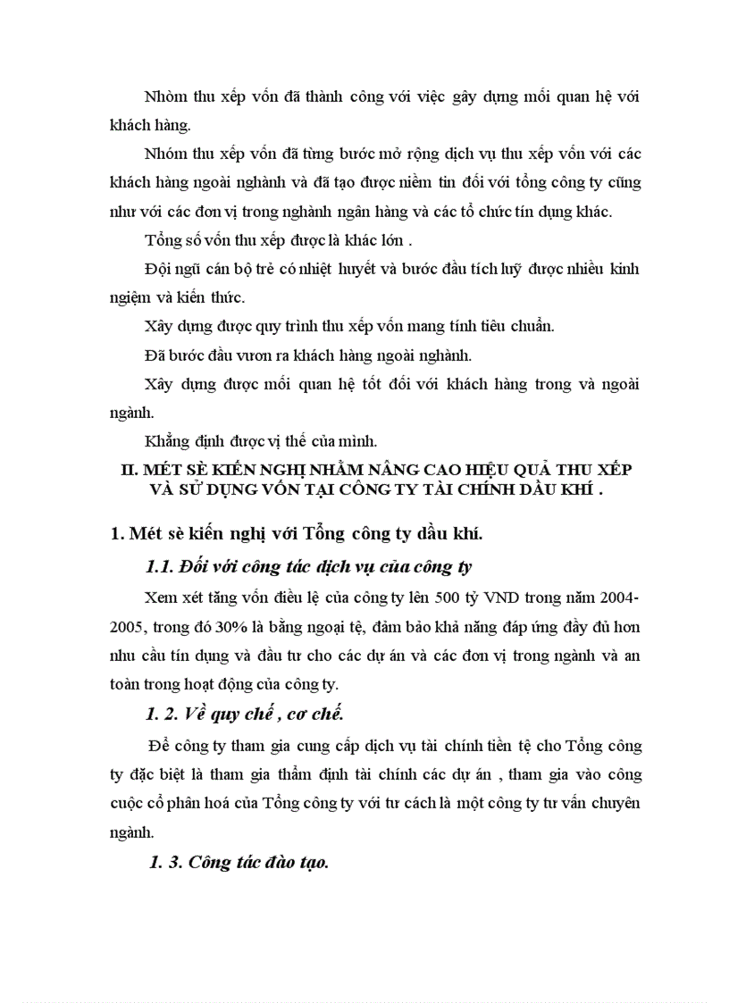 image for page Những biện pháp cần được áp dụng nhằm nâng cao hiệu quả thu xếp và huy động vốn tại công ty tài chính dầu khí 1