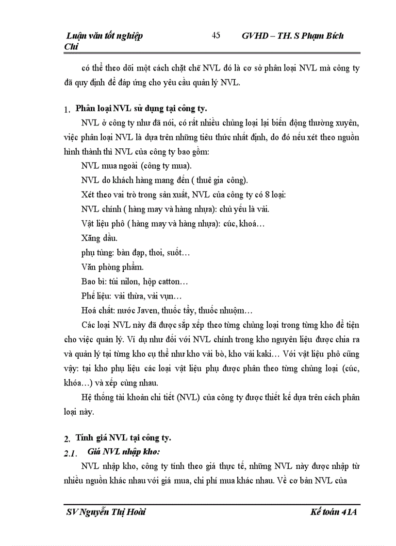 image for page Hoàn thiện công tác kế toán nguyên vật liệu tại Công ty may Thăng Long 1