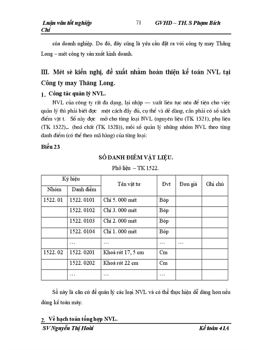 image for page Hoàn thiện công tác kế toán nguyên vật liệu tại Công ty may Thăng Long 1