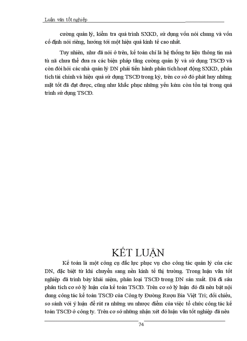 image for page Một số giải pháp nhằm hoàn thiện công tác kế toán TSCĐ nâng cao hiệu quả kinh doanh tại Công ty Đường rượu bia Việt Trì