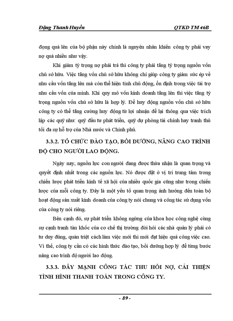 image for page Thực trạng và một số giải pháp nâng cao hiệu quả sử dụng vốn tại Công ty cổ phần lương thực Hà Sơn Bình