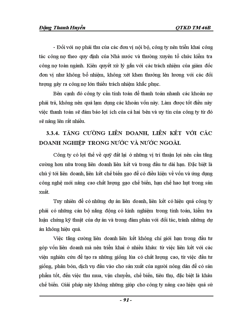 image for page Thực trạng và một số giải pháp nâng cao hiệu quả sử dụng vốn tại Công ty cổ phần lương thực Hà Sơn Bình