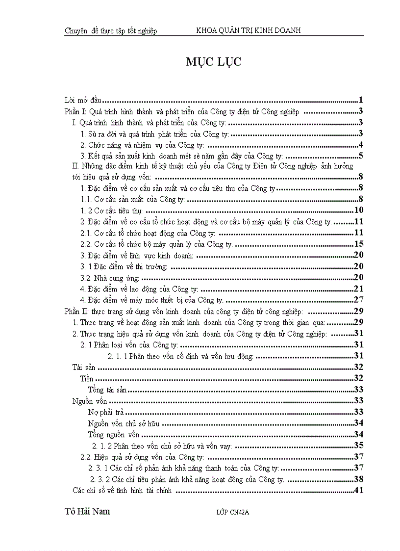 image for page Giải pháp nhằm nâng cao hiệu quả sử dụng vốn kinh doanh ở Công ty điện tử Công nghiệp