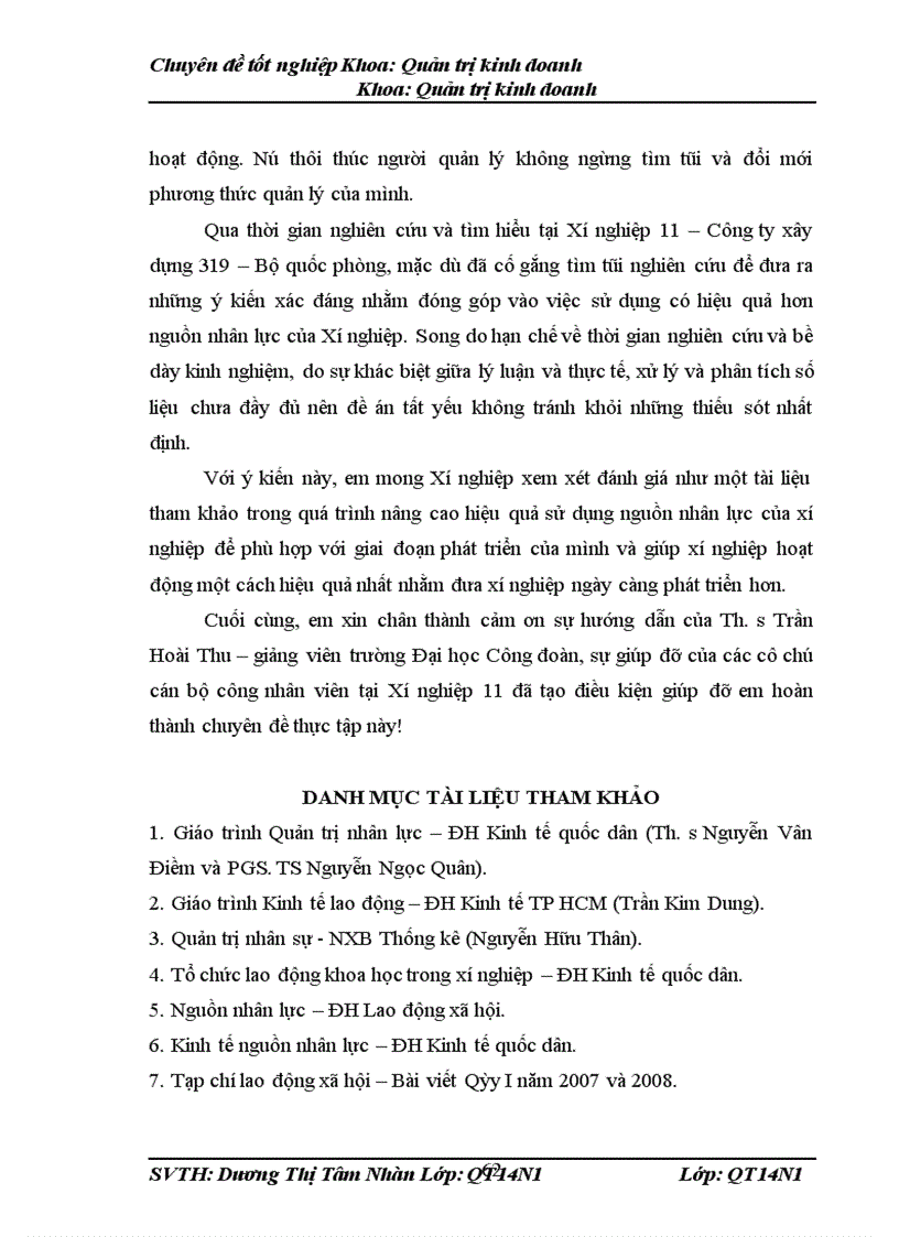 image for page Một số giải pháp nhằm nâng cao hiệu quả sử dụng nguồn nhân lực tại Xí nghiệp 11 Công ty xây dựng 319 Bộ Quốc Phòng