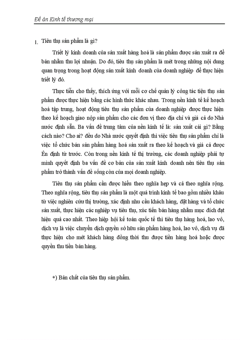 image for page Thực trạng và giải pháp về vấn đề tiêu thụ sản phẩm ở các doanh nghiệp hiện nay