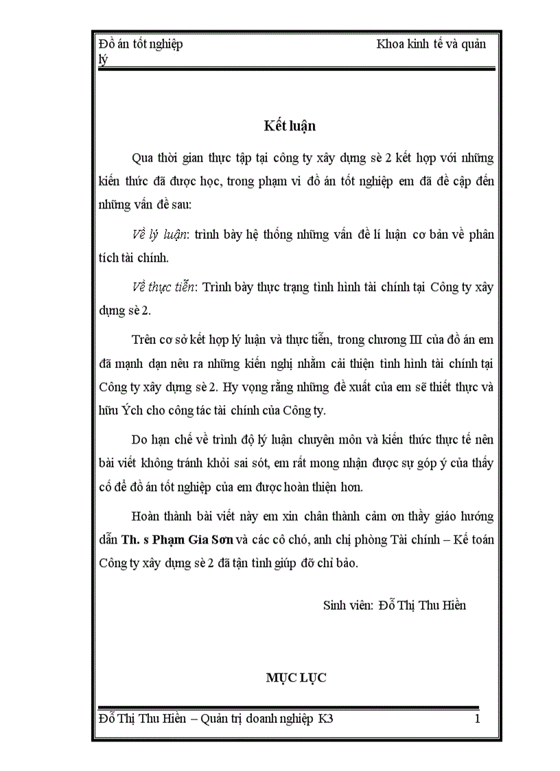 image for page Phân tích tình hình tài chính của Công ty xây dựng số 2 Tổng công ty xây dựng Hà Nội 1