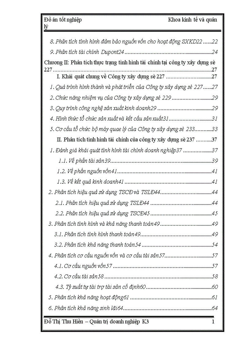 image for page Phân tích tình hình tài chính của Công ty xây dựng số 2 Tổng công ty xây dựng Hà Nội 1