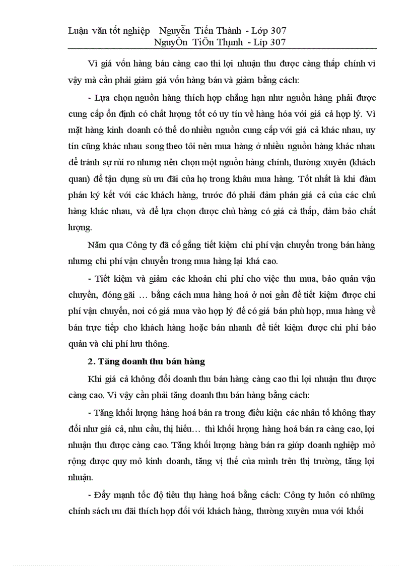 image for page Các loại lợi nhuận và một số biện pháp làm tăng lợi nhuận của Công ty Cổ phần Hỗ trợ Phát triển Tin học HIPT