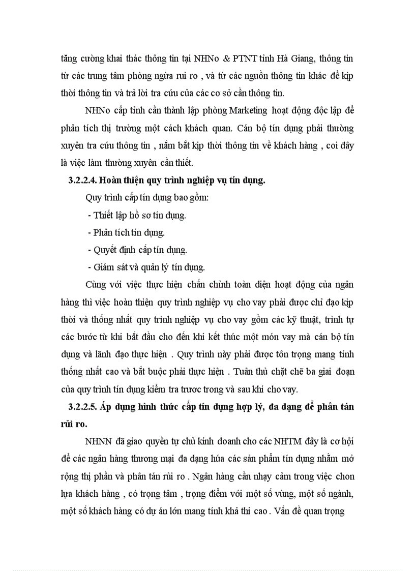 image for page Giải pháp phòng ngừa và hạn chế rủi ro tín dụng trong hoạt động kinh doanh tại ngân hàng NHNo PTNT thành phố Hà Giang