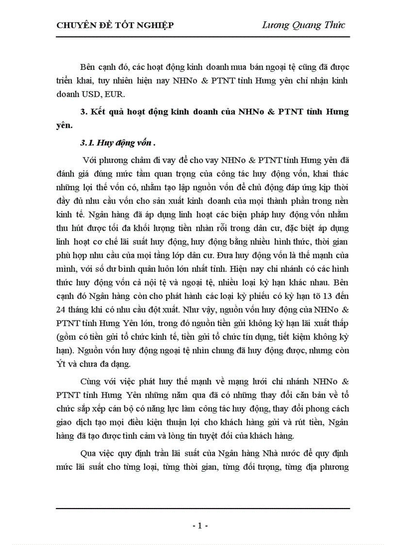 image for page Giải pháp nâng cao chất lượng tín dụng tại Ngân hàng nông nghiệp và phát triển nông thôn tỉnh Hưng Yên 1