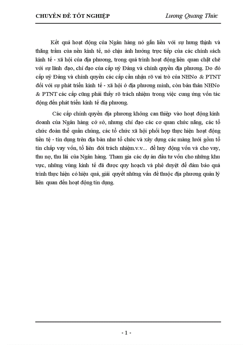 image for page Giải pháp nâng cao chất lượng tín dụng tại Ngân hàng nông nghiệp và phát triển nông thôn tỉnh Hưng Yên 1
