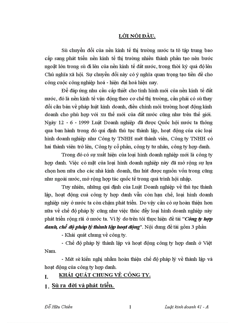 image for page Công ty hợp danh chế độ pháp lý thành lập hoạt động 1