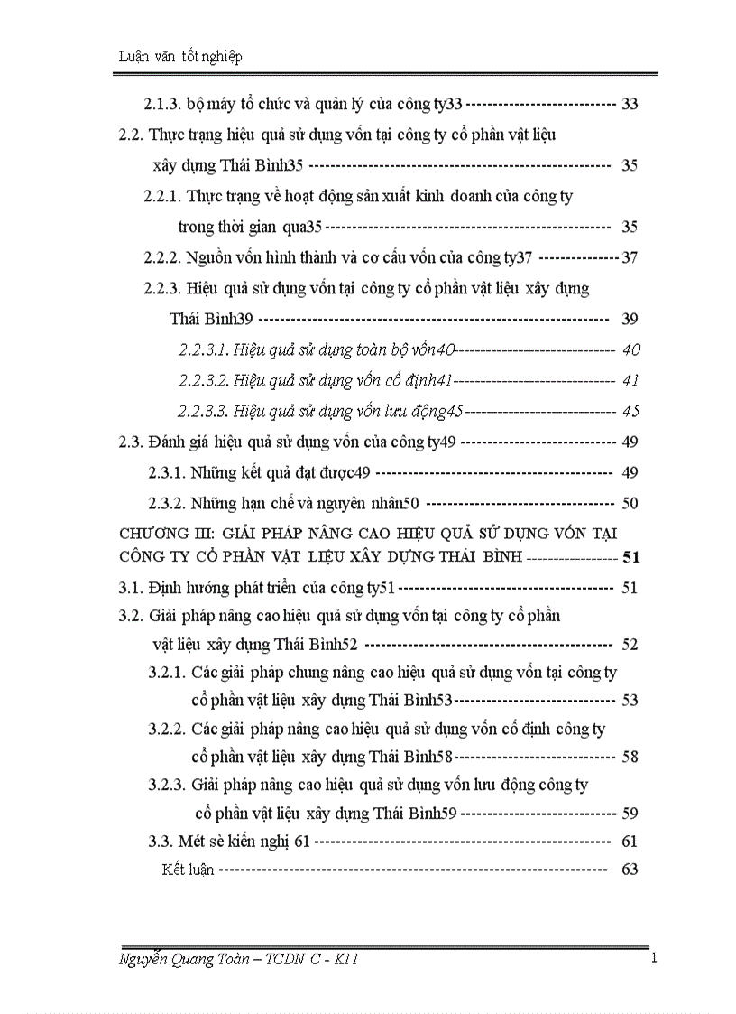 image for page Giải pháp nâng cao hiệu quả sử dụng vốn tại công ty cổ phần vật liệu xây dựng Thái Bình 1