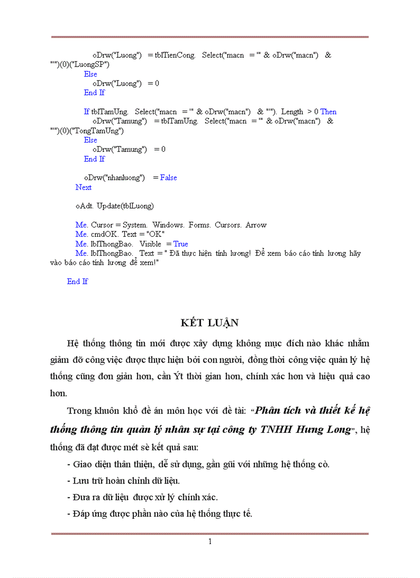 image for page Phân tích và thiết kế thống thông tin quản lý nhân sự tại công ty TNHH Hưng Long 1