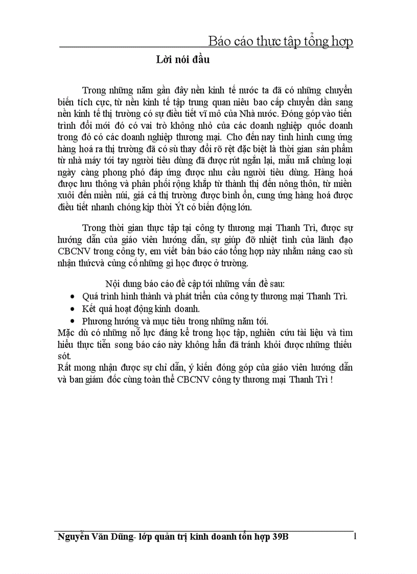 image for page Quá trình hình thành và phát triển của công ty thương mại Thanh Trì